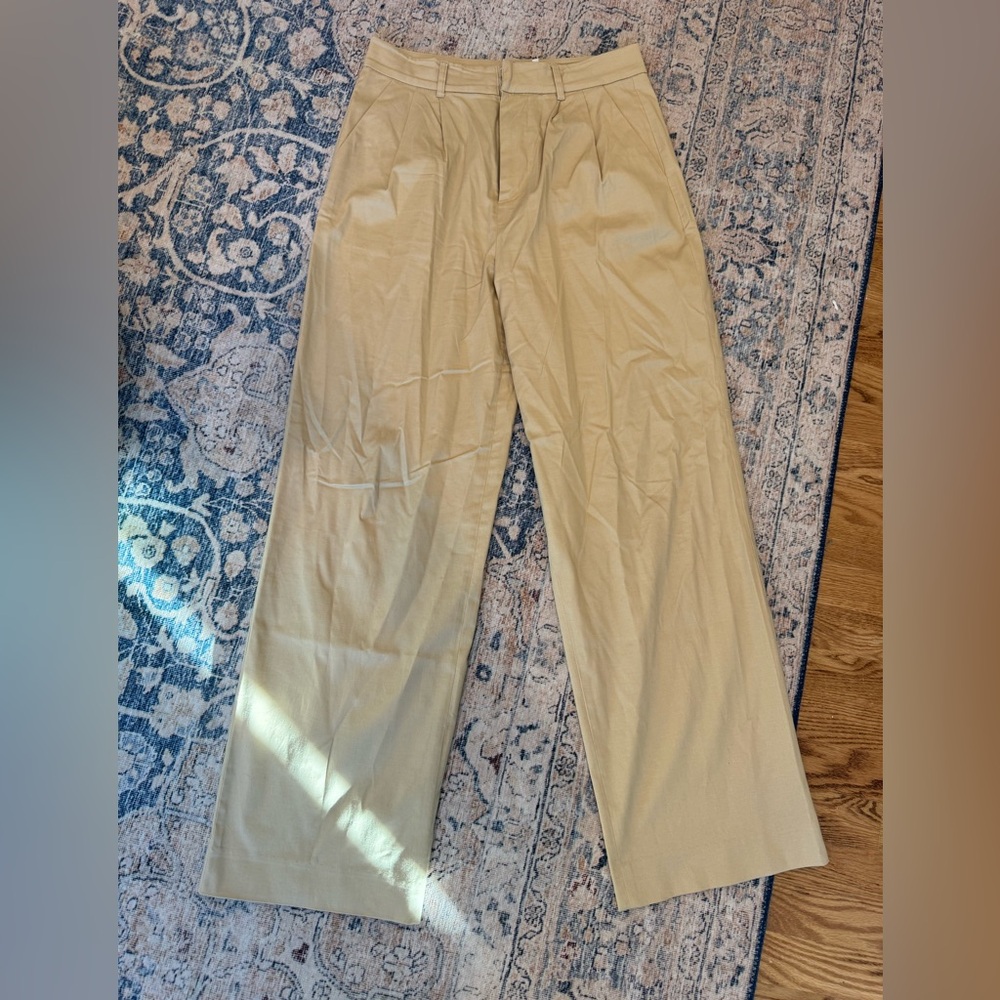 Avec Les Filles Light Tan Chinos - Picture 2 of 5